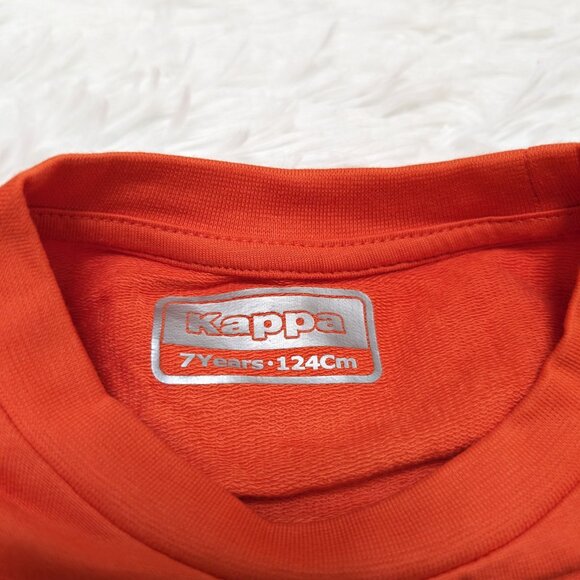 Kappa Unisex Crew Neck Red Pullover Loopknit with logo Sweatshirt for 7Yrs NWOT - Picture 7 of 8